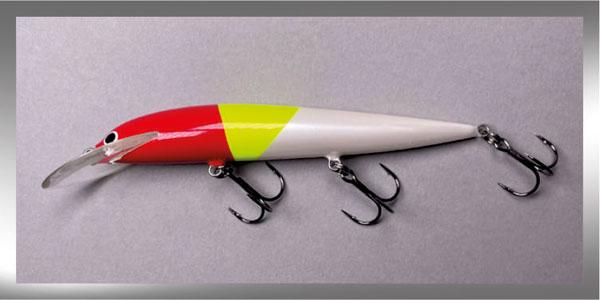 Karikko Wobbler, Länge: 13 cm, Farbe: Red Head 028, schwimmend, von Suomen Uistin The Finnish Lure Company (Jarmo Rapala)